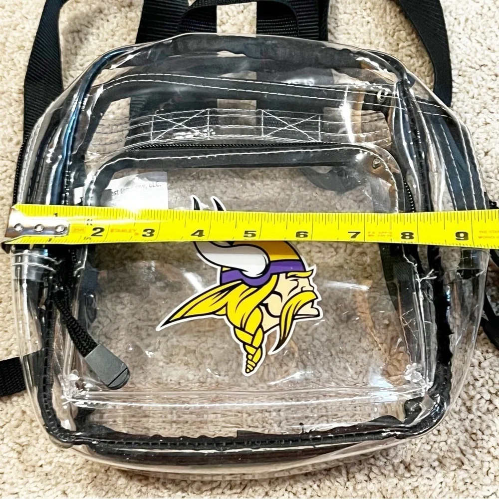 Minnesota Vikings Clear Backpack Stadium Game Day Football US Bank Stadium Logo